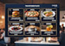 design digital food menu, restaurant menu, menu screen board